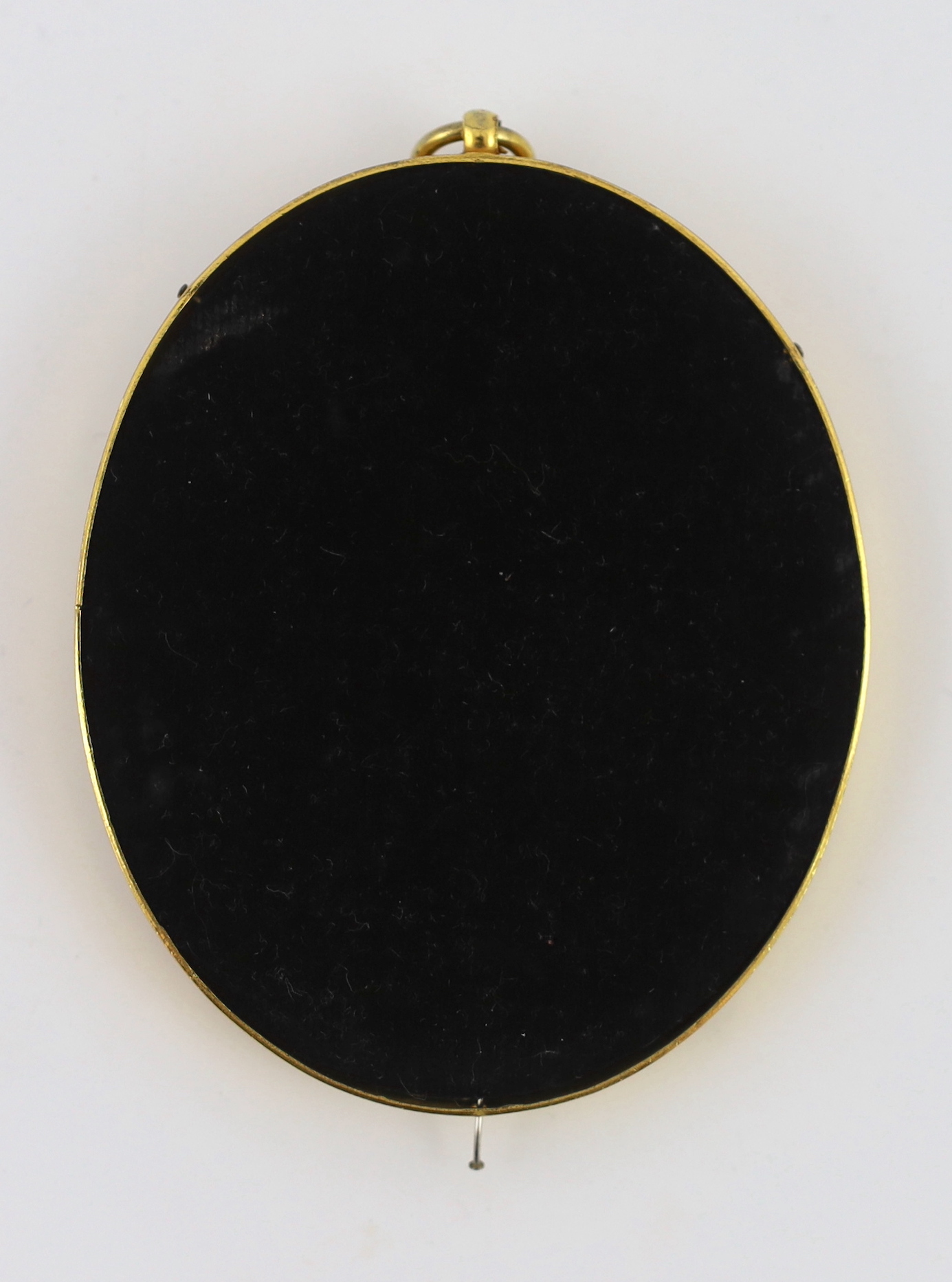 Henry Pierce Bone, R.A. (British, 1779-1855), Miniature portrait of Deputy Commissary General Thomson, formerly secretary to Francis Hastings, enamel on copper, 7.5 x 6cm